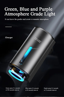 Diffuseur d'arômes intelligent sans fil de luxe pour voiture, en verre, alimenté par USB, à clipser sur la grille d'aération