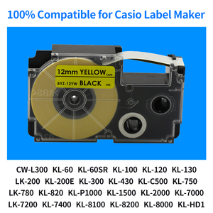 XR-12WEB tương thích 12 mét màu xanh trắng nhãn Băng Cartridge cho <span class=keywords><strong>CASIO</strong></span> kl120 kl60 kl7200 KL-100 KL-780 KL-750 máy in nhãn Băng - Product Image 3