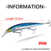Umpan memancing ikan kecil, 10 warna, tenggelam keras 14/24/35G Trolling Air asin, memancing ikan Salmon, sungai, danau, grosir