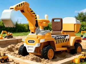 Auto <span class=keywords><strong>Elettrica</strong></span> Telecomandata di Alta Qualità per Bambini, Veicolo da Costruzione, Giocattolo Cavalcabile di Tendenza per Bambini dai 2-4 Anni e dai 5-7 Anni - Product Image 4