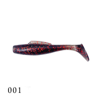 Mer d'eau douce 6cm 6.5cm 8cm leurre de pêche souple matériau TPR appât souple artificiel flottant pêche souple T queue leurre pour doré