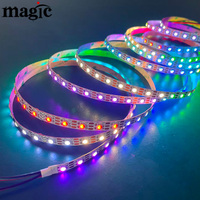 Bande LED adressable intelligente SK6812 avec 60 LED/m, 24V, 1 LED/coupe, RGBW, RGB+4000K, 3000K, 6000K, Ra90, SPI, 60 pixels/m