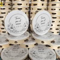 Tambourins en bois personnalisés pour mariage, 8 pouces (20 cm) de diamètre, pour adultes, instrument de musique à percussion, vente en gros