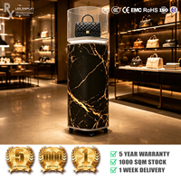 Écran LED portable intelligent RX Factory Price Smart GOB 4K pour intérieur, affichage cylindrique Plug and Play, mur vidéo pour magasin, musée, exposition