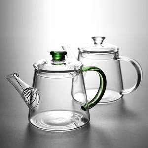 Heat Resistance Borosilicate Glass Explosionproof Healthy Hot Sale Clear Hand-blown Japandi Style Eco-Friendly <strong>Turkish</strong> <strong>Teapot</strong> - Product Image 2