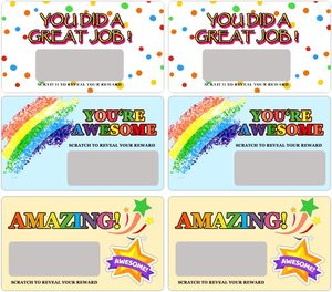 Premios Rascables <span class=keywords><strong>para</strong></span> Estudiantes, Tarjetas de Reconocimiento de Regreso a Clases <span class=keywords><strong>para</strong></span> Maestros, Recompensas Escolares - Product Image 2