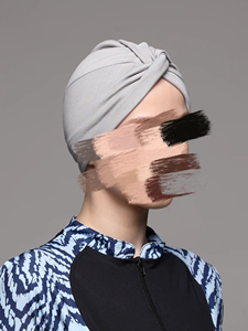 Turban <span class=keywords><strong>Burkini</strong></span> personnalisé <span class=keywords><strong>Bonnet</strong></span> de bain avec imprimé floral Séchage rapide et respirant Taille Plus pour adultes XS Bas quantité minimale de commande Logo personnalisé - Product Image 3