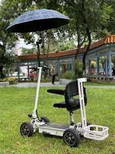 Trottinette pliable super puissante à 4 roues, chariot de golf léger, chariot de mobilité OT1, trottinette 9 pouces/11 pouces/13 pouces OT1 OT1 - Product Image 6