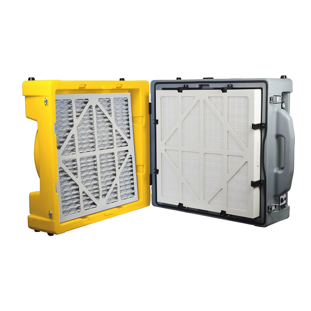Airguru 1/4HP Air Scrubber air Purifier with 3 Speed G4 Filter H13 HEPA Carbon Filter Industrial Commercial  restoration Damage