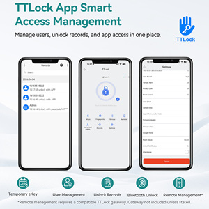 Lucchetto Intelligente SJJ TTLock con App e Impronta Digitale, Lucchetto Elettronico Senza Chiave per Cancelli, Armadietti, Magazzini e <span class=keywords><strong>Sicurezza</strong></span> Esterna - Product Image 3