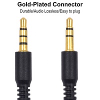 Répartiteur auxiliaire de casque 3.5mm 1 à 4 voies TRS 3 pôles ou TRRS 4 pôles mâle à 4 femelles câble d'extension pour haut-parleur Mp3 mobile