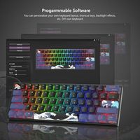 OEM ODM 60 Percent Keyboard Gaming Creamy Mechanical Wired Keyboard Anime HotSwappable RGB Keyboard with PBT Keycaps for Window