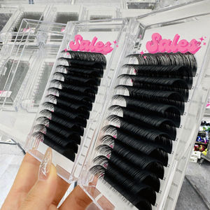 Medylashes - Bandeja de Extensiones de Pestañas de Visón Negro Mate, Volumen CC D DD Curl, Naturales, Largas, Hechas a Mano, Marca Privada, Origen Hanoi - Product Image 2