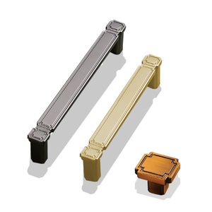 Pomo de Puerta de Gabinete Clásico de Lujo Moderno, de Latón y Aleación de Zinc, Herraje para Muebles de Baño, Hotel, Cocina, Dormitorio y Cómoda - Product Image 1
