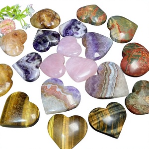 Cristaux naturels de haute qualité en forme de cœur, pierres précieuses en vrac pour la guérison par le Reiki, les chakras, les cadeaux de mariage et la décoration spirituelle de la maison - Product Image 3