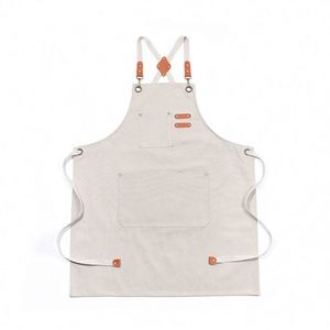Customization Canvas Work <b>Apron</b> Waterproof Chef <b>Apron</b> for Restaurant <b>Kitchen</b> - Product Image 1