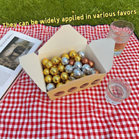 Boîte personnalisée avec logo imprimé, boîte en carton pour brownie, dessert, biscuits, boîte à bonbons, emballage pour beignets, emballage en papier avec insert en papier alimentaire