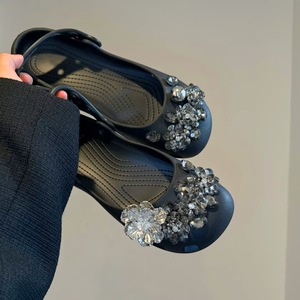 Luxury Bling Rhinestone <strong>Croc</strong> Charms, 2026 New Sparkly Crystal Flower Shoe Charms for Mary Jane Ballet Clogs - Product Image 1