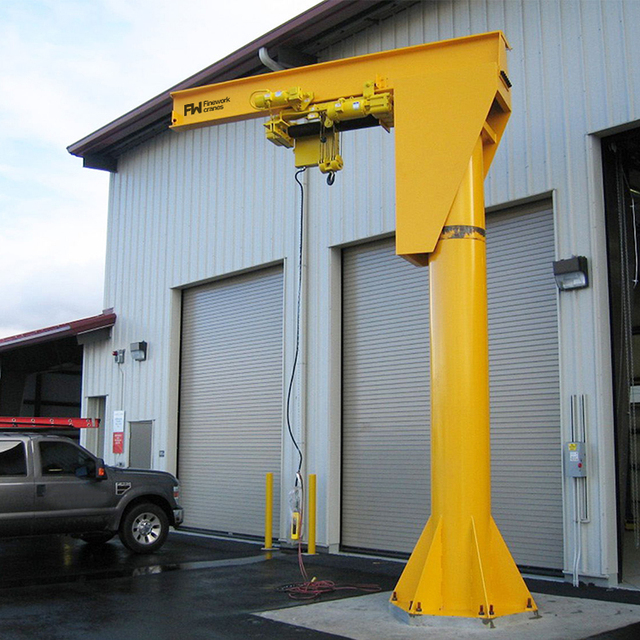 5m Portable Jib Crane Wall Mounted Slewing Jib Crane for 15 Ton