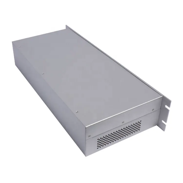 Sac Metal kutu özel alüminyum amplifikatör 19 inç sunucu kasası 2u 3u Rackmount kasa