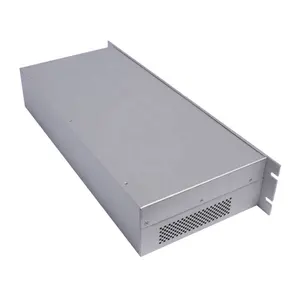 Caixa de metal personalizada amplificador de alumínio, chassi de servidor de 19 polegadas 2u 3u rackmount case
