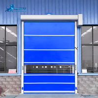 Portes à enroulement flexibles en PVC modernes, certifiées CE, prévention des incendies, taille personnalisée, portes rapides pour atelier