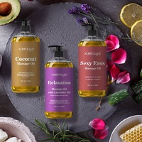 Huile Essentielle Pure OEM ODM Anti-Cellulite Parfumée Lavande Gingembre Menthe pour Spa Corps Entier, Huile de Massage Sexy pour Femmes
