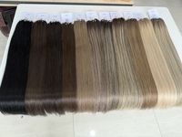 Extensions de cheveux vierges doublement étirés de qualité supérieure, lisses, 6D H6, 100 % cheveux humains véritables, vente en gros, extensions de cheveux effet plume