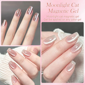 LILYCUTE 7ml Gel vernis semi-permanent à paillettes brillantes longue durée Gel UV en céramique haute brillance Gel yeux de chat clair de lune - Product Image 4