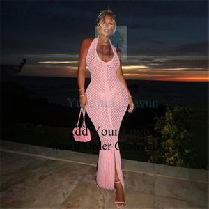 Vestido <span class=keywords><strong>de</strong></span> Noche Sexy <span class=keywords><strong>de</strong></span> Malla Transparente con Diamantes para Mujer, Ideal para Fiestas y Discotecas - Product Image 3