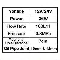 Pompe à carburant électronique diesel 12V 24V en fonte pour transfert de fûts d'huile avec câble de 3m