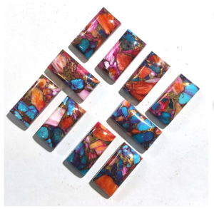 Cuarzo Dahlia Rosa Natural, Cabujón Ovalado Largo de Base Plana, Gema Opalescente para Joyería, Proveedor Mayorista, Marca AMARA - Product Image 4