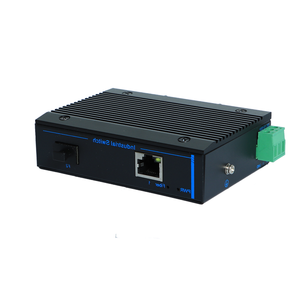 Penjualan laris konverter Media Ethernet SFP ke RJ45 industri 10/100Mbps 1 Port jaringan 1 SFP DIN Rail POE Fiber Transceiver - Product Image 4