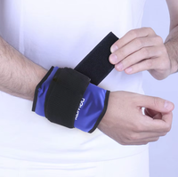 Newgo Bandage Gel de Thérapie Chaud Froid Réutilisable pour Poignet | Compression Réglable pour Soulager la Douleur