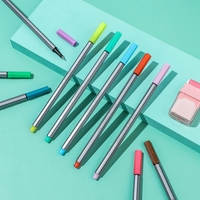 Stylos à encre Fineliner, lot de 24 stylos à dessin à pointe micro fine noirs stylos étanches