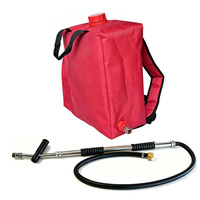Sac à dos de suppression d'incendie robuste, portable, imperméable, réutilisable, en tissu Oxford avec doublure en PVC, 5 gallons (20 L)