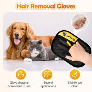 Guantes de aseo para gatos electrostáticos reutilizables mejorados al por mayor, depilación eficiente de mascotas para gatos, perros, limpieza de mascotas, Baño - Product Image 4