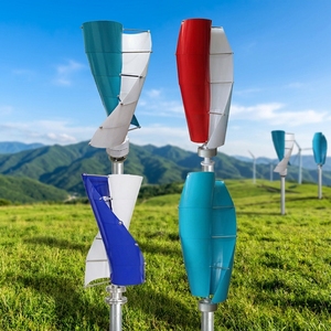 Nouvelle conception, démarrage à basse vitesse, 10 kW, 220 V, éolienne verticale puissante à montage sur toit avec 8 pales, bruit inférieur à 30 dB pour usage domestique, 10 kW. - Product Image 1