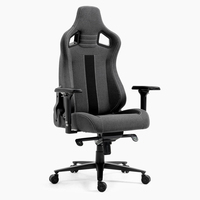AJUNION Chaise de Gaming Ergonomique avec Accoudoirs 4D, Mécanisme Inclinable, Base en Aluminium, Piston à Gaz Classe 4, Chaise de Course