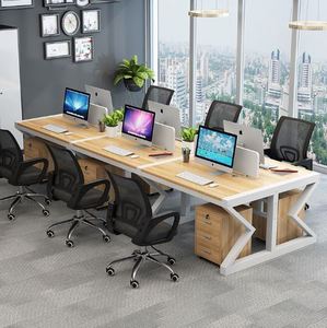 AILICHEN Modern Staff Work Chair and Double Screen Conference <strong>Computer</strong> Desk <strong>Simple</strong> Design with <strong>Foldable</strong> &amp; Extendable Features - Product Image 6