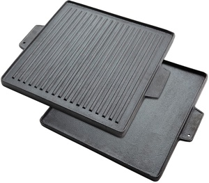 Plancha asadora reversible Plancha 38x38cm de hierro fundido para <span class=keywords><strong>Paellero</strong></span> de <span class=keywords><strong>gas</strong></span> hornillo de <span class=keywords><strong>gas</strong></span> - Product Image 1
