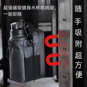 กระเป๋ากีฬาสะพายข้างพร้อมช่องใส่โทรศัพท์ ที่วางขวดน้ำสำหรับออกกำลังกายความจุขนาดใหญ่สำหรับผู้ชาย - Product Image 2