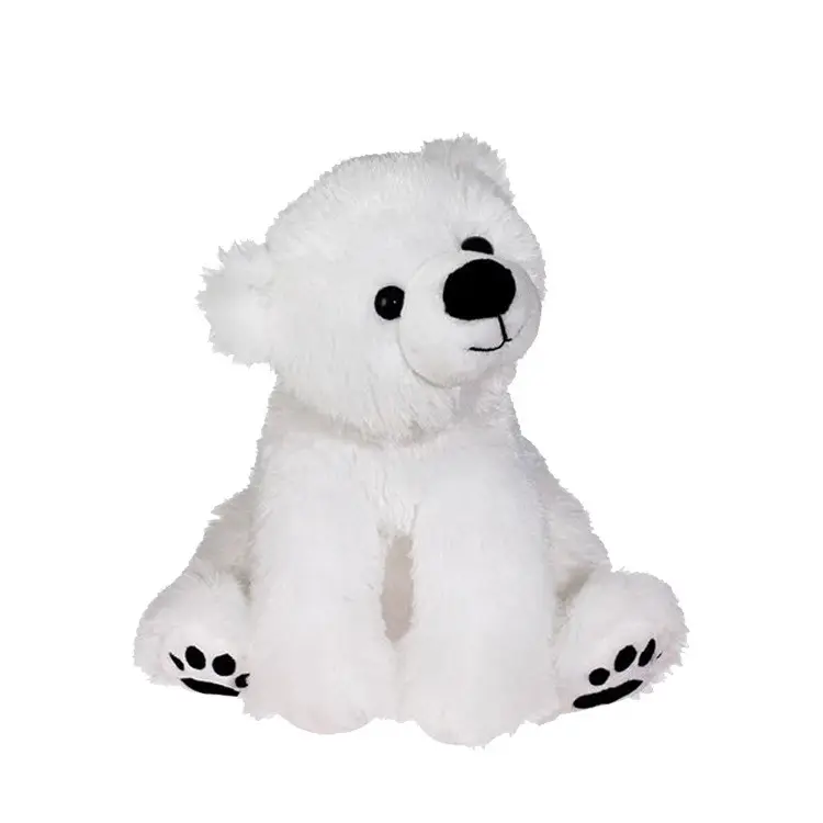 Venta al por mayor disfraz de Navidad animal muñeca mini peluche suave oso polar