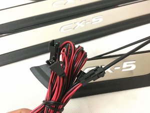 Muchkey LED Lights Car <strong>Door</strong> <strong>Sill</strong> Scuff <strong>Plates</strong> for <strong>Mazda</strong> CX-<strong>5</strong> Stainless Steel LED <strong>Door</strong> <strong>Sills</strong> Covers