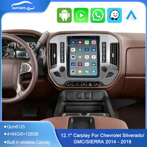 Autoradio Android Tesla Style 12,1'' pour Chevrolet Silverado GMC <span class=keywords><strong>Sierra</strong></span> 2014 - 2018, GPS multimédia, CarPlay - Product Image 2