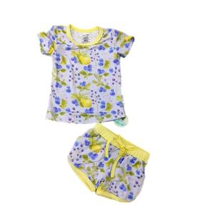 Set di Abbigliamento Casual per Bambini con Stampa Personalizzata di Fragole, in Morbido Tessuto di Bambù Lavorato a Maglia, Traspirante, con Maglietta a Maniche Corte e Pantaloncini - Product Image 6