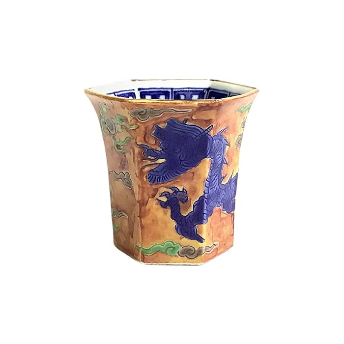 Japan tea mug hand painted ceramic colorful beauty coffee cup