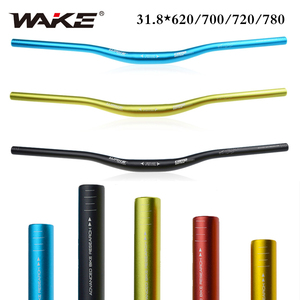 WAKE-Manillar de bicicleta de montaña, de aleación de aluminio, 31,8mm, 620/700/720/780mm, barra plana, colorida - Product Image 2