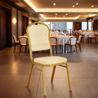 Chaises empilables en métal pour salle à manger, chaises de banquet et de mariage en fer forgé pour événements hôteliers - Vente en gros