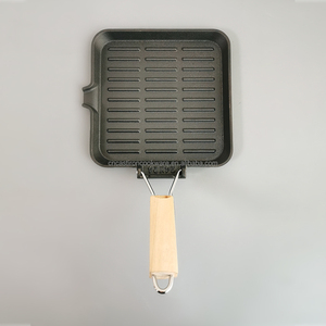 Cast Iron Non Stick Square Griddle Plate Fry <strong>BBQ</strong> Grill Cooking <strong>Pan</strong> - Product Image 1